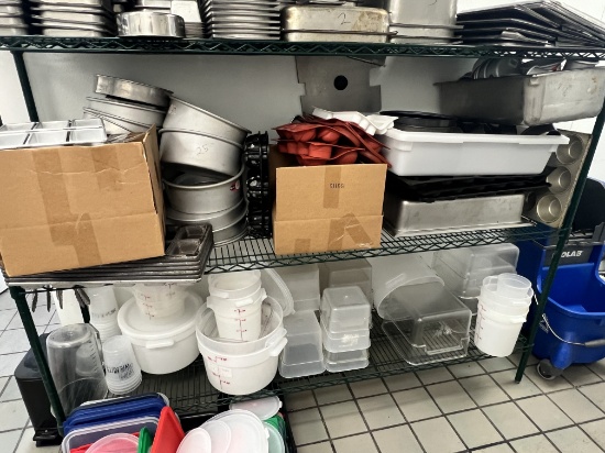 Baking Supplies and Cambro Inserts (bottom two Lots)