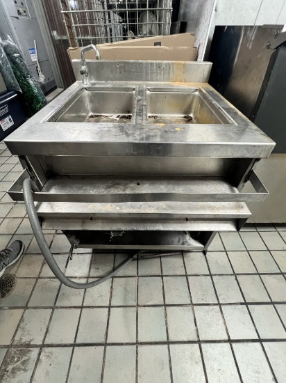 Two Hole Electric Steam Table (as is)