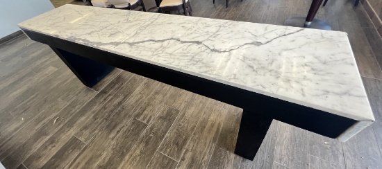 93" x 20" Marble Top and Sides Group Table