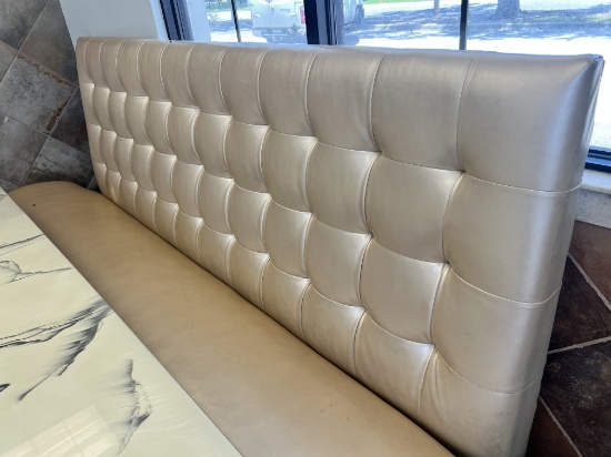 10' Electrified Leather Settee