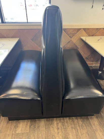 54" Double Leather Booths