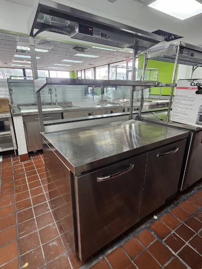New, Never Used Continental SWF48N Two Door Undercounter Refrigerator with Double Overshelf and Glo-