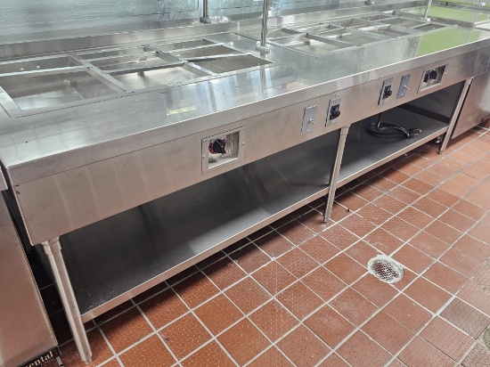 New, Never Used 9' Food Steamer with Undershelf