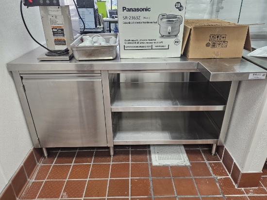 New, Never Used 5' S/S Table with Under Storage