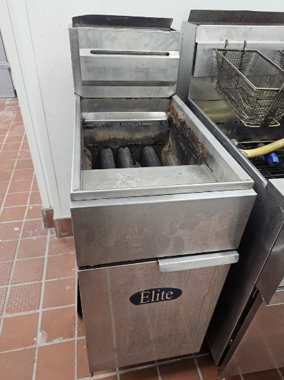 Elite Natural Gas Two Basket Fryolator