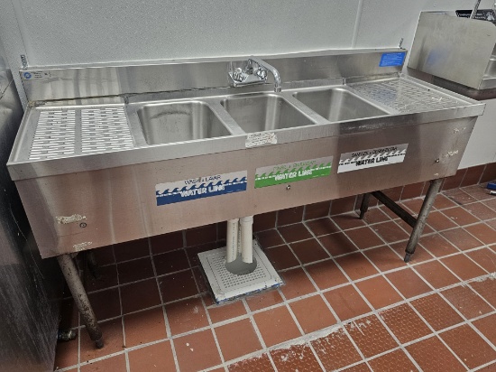 5' S/S Three Compartment Sink