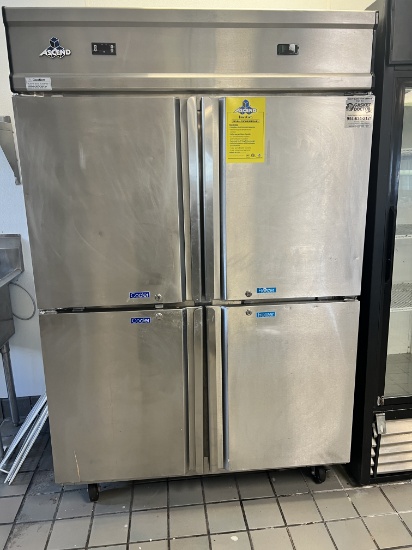 (4) Quarter Door Combination Cooler/Freezer - Two Doors for Cooling and Two Doors for Freezing - On
