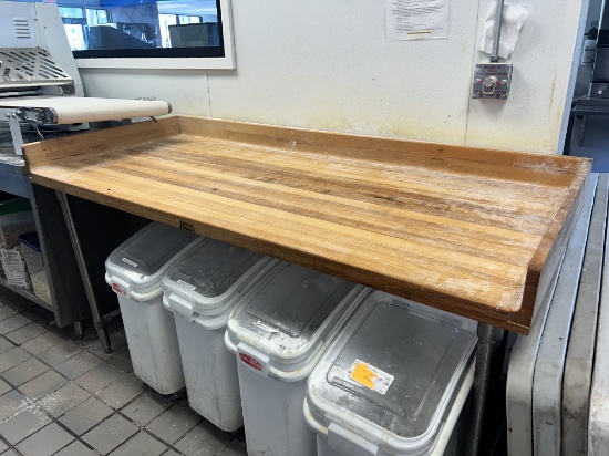 John Boos 6' x 30" Maple Top Bakers Table