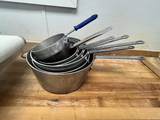 Various Sized Sauce Pans