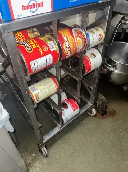 10 Can Rack on casters