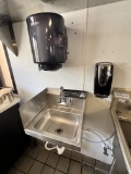 Wall Mount S/S Hand Sink with Soap & Paper Towel Dispenser