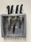 Knife Rack with Contents