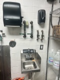 Wall Mount S/S Hand Sink with Soap & Paper Towel Dispenser