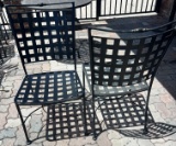 Double Ladder Back Metal Chairs (some may need refurbishing)