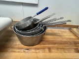 Various Sized Sauce Pans