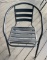 Black Outdoor aluminum chairs