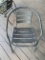 Black Outdoor aluminum chairs