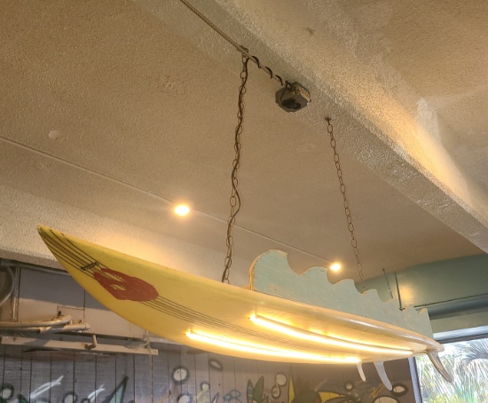 One of a Kind - Surfboard Light fixture