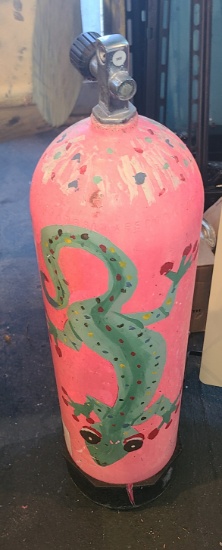 Hand painted Dive Tank