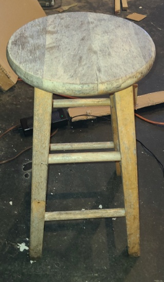 Natural Wood Stool