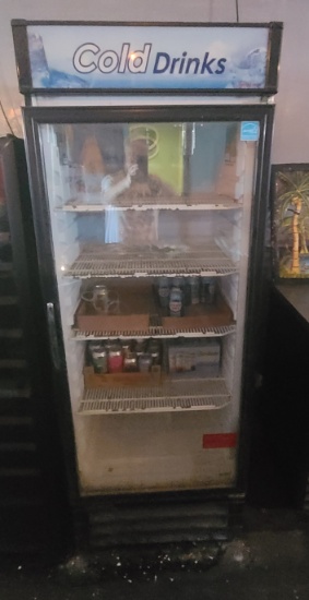 Turbo Air Single Glass Door Refrigerated Reach In Merchandiser - TGM-22RVB