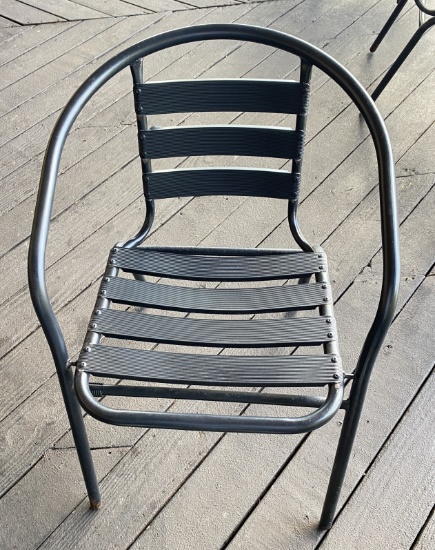 Black Outdoor aluminum chairs
