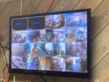 Lorex Security system with 16 cameras, Lorax 1080 P HD recorder and 40 inch LG monitor