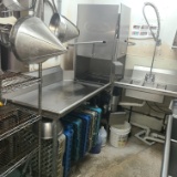 CBI Dishwasher with dirty and clean tables and Sprayer