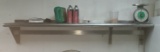 65 in Stainless Steel Overshelf with pot holder