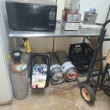 49 in Stanless steel Table with undershelf - no contents