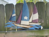 30 inch metal wall decor, nautical theme