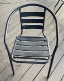Black Outdoor aluminum chairs