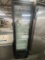Imbera  single door vertical merchandising cooler model VR08 with five epoxy coated adjustable shelv