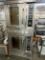 Blodgett double stack gas fired half pan Convection Oven complete with four stainless steel shelves