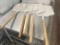 Long wood handled pizza peels