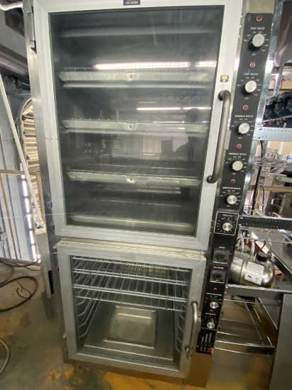 Piper Systems OP-4 four deck electric Oven with eight shelf Proofing Cabinet. This unit has individu