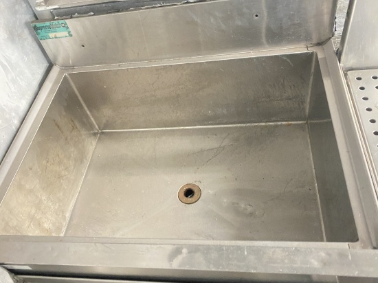 Supreme metal 22" x 15" x 8" deep stainless steel ice bin