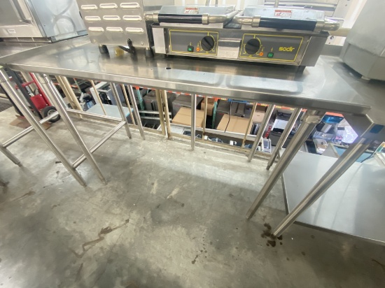 53" x 30" stainless steel baking table