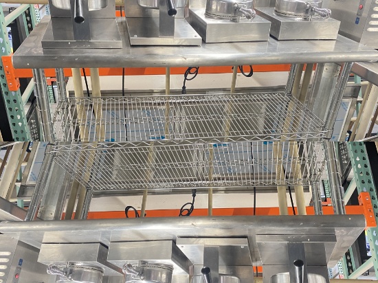 48 inch stainless steel top rolling Metro car
