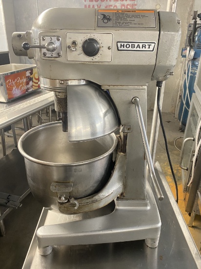 Hobart Model A-200 countertop 20 quart dough mixer with bowl 