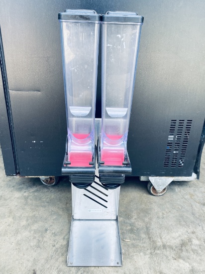 Server two chamber line dry foods dispenser stand 