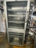 Piper Systems OP-4 four deck electric Oven with eight shelf Proofing Cabinet. This unit has individu