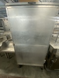 Serve lift enclosed rolling aluminum sheet pan rack holds 10 full-size pans