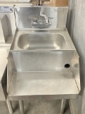 17 inch stainless steel bar wash sink with blender station