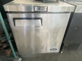 Atosa stainless steel under counter refrigerator with digital control epoxy coated adjustable shelf