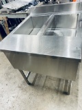 Two  hole stainless steel gas steam table 