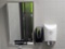 World Dryer Hand Dryer, S/S Frame Mirror and Soap Dispenser