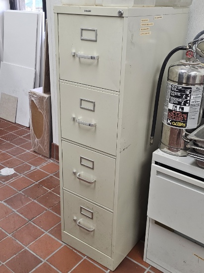 Four Drawer Locking Metal Lateral Filing Cabinet