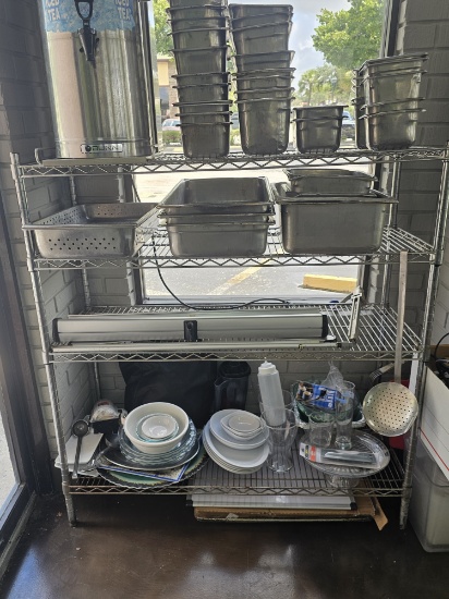 48" Four Tier Metro Rack Unit (no contents)