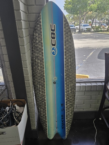 67" Decor Surf Board